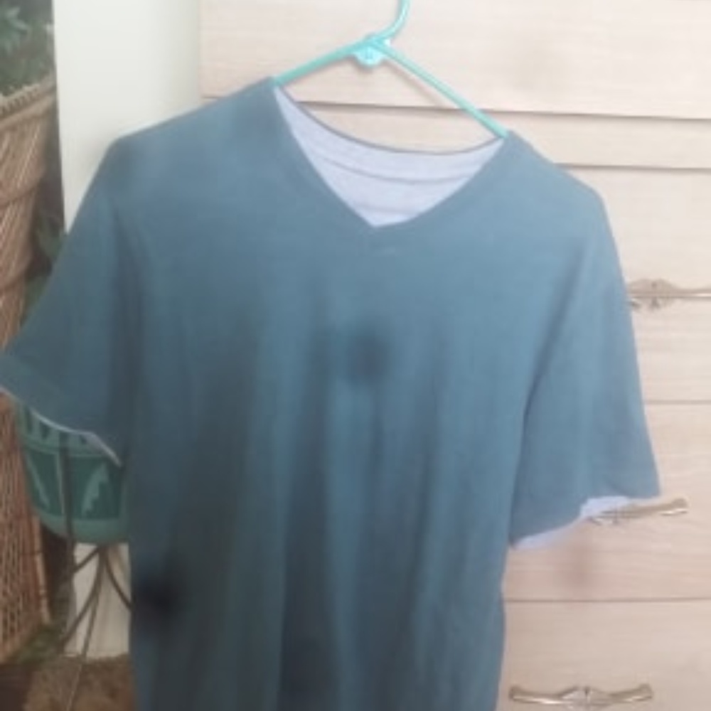 Turquiose & Grey T-Shirt